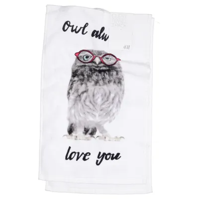 Serviette (Blanc, Multicolore) de H&M Home Coton