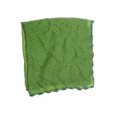 Zakdoek (Groen, Wit) van Sequins Zijde