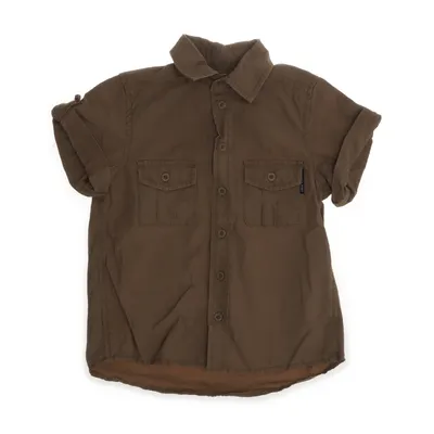 Short sleeve shirt (Brown) from Polarn O. Pyret Cotton