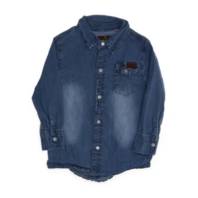 Denim shirt (Blue) from 7 for All Mankind Cotton