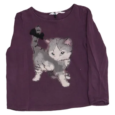 Long sleeve T-shirt (Purple) from H&M Cotton