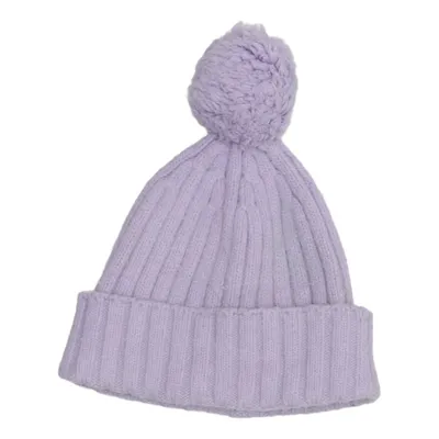 Bobble hat (Purple) from Rikiki Acrylic, Polyamide, Recycled polyester
