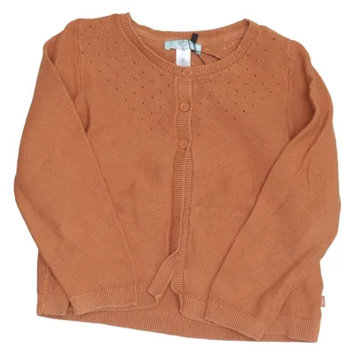 Cardigan (Bruin) van Obaïbi Katoen