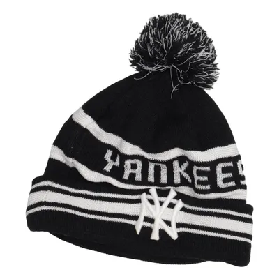 Bonnet à pompon (Noir, Blanc) de New Era Acrylique, Polyester
