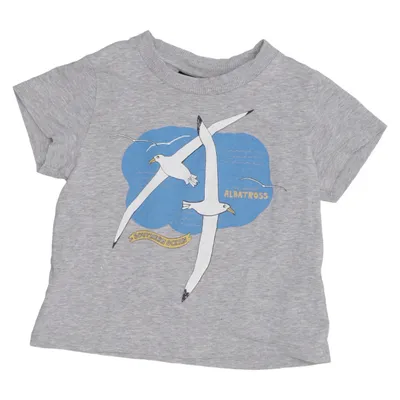 T-shirt (Gris) de Mini Rodini Coton, Élasthane