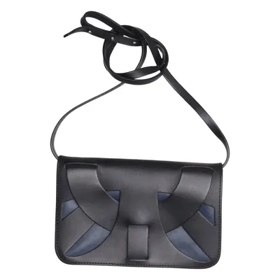 Shoulder-bag (Black, Blue) from & Other Stories Cotton, Leather