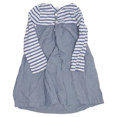Dress (Blue, White) from Baby Boden Cotton