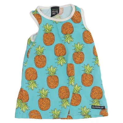 Robe (Bleu, Multicolore) de Villervalla Élasthane, Coton biologique