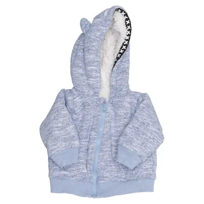 Capuchon sweater (Blauw, Wit) van Hema Katoen, Polyester
