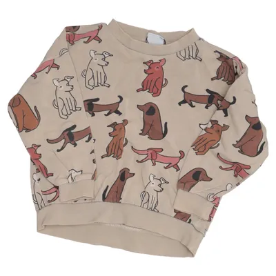 Collegetröja (Beige, Flerfärgad) från Mini Gina Tricot Bomull