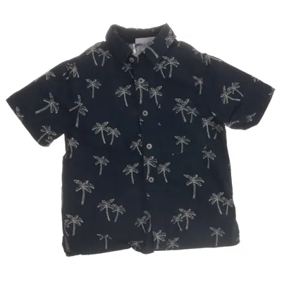 Short sleeve shirt (Blue, White) from KappAhl Cotton