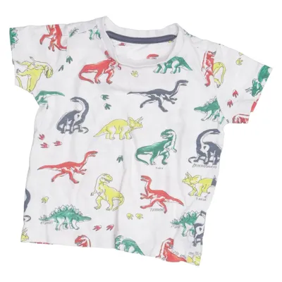 T-shirt (White, Multicolored) from Mothercare Cotton, Elastane