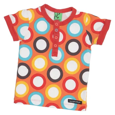 T-shirt (Orange, Multicolore) de Villervalla Coton, Élasthane