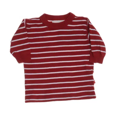 Langærmet t-shirt (Rød, Hvid) fra Polarn O. Pyret Bomuld
