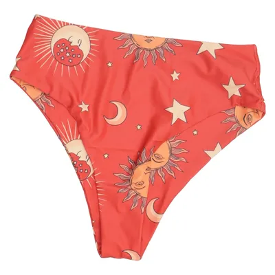 Bas de bikini (Rouge, Multicolore) de Zaful Élasthane, Polyester