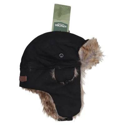 Trapperhat (Sort, Brun) fra Kayoba Bomuld