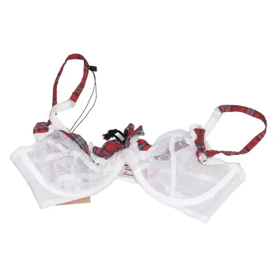 Bra (White, Red, Blue) from Agent Provocateur Cotton, Polyamide