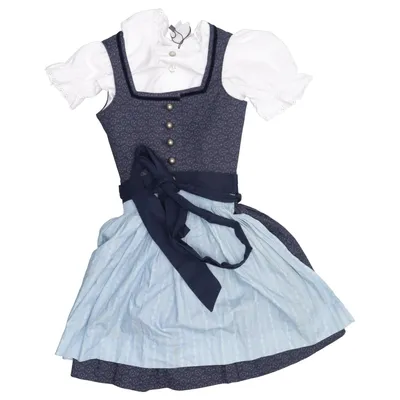 Dirndl (Blue, White, Multicolored) from Hammerschmid Cotton