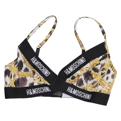 Haut de bikini (Noir, Or, Beige) de H&M x Moschino Élasthane, Polyamide, Polyester
