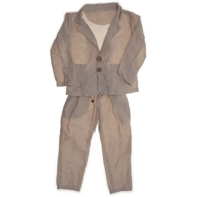 Set (Beige) from Vintage Cotton, Linen, Polyester