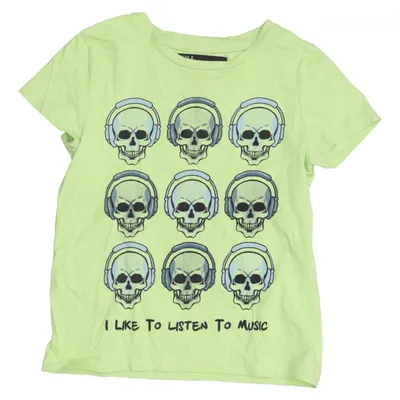 T-shirt (Green, Multicolored) from Skill Cotton