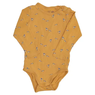 Romper (Geel, Meerkleurig) van Lindex Baby Katoen, Elastaan