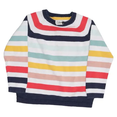 Pull-over (Blanc, Multicolore) de Alana Coton