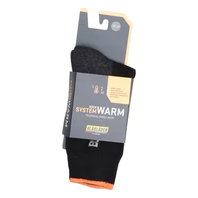 Socks (Black, Orange) from Blåkläder Acrylic, Elastane, Polyamide, Wool
