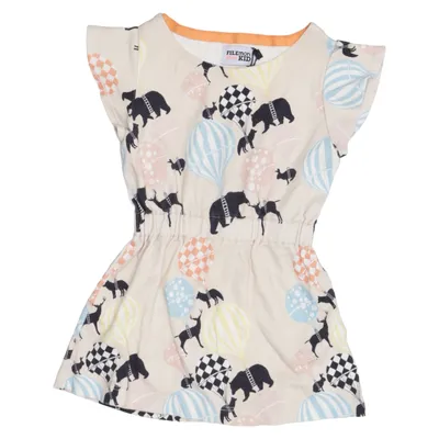 Robe (Beige, Multicolore) de Filemon Kid Coton biologique