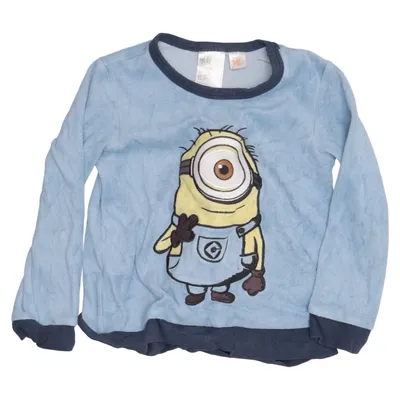 Sweatshirt (Bleu) de H&M x Despicable Me Coton, Polyester