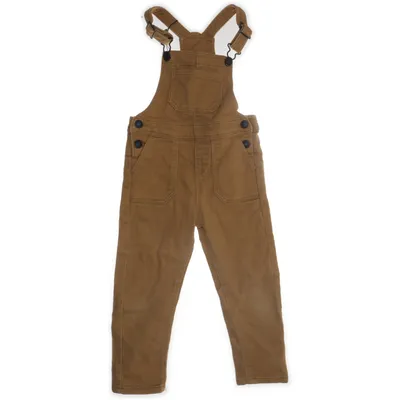 Tuinbroek (Bruin) van Hema Katoen, Elastaan, Polyester