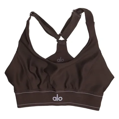 Brassière (Marron) de Alo Yoga Élasthane, Polyamide, Polyester