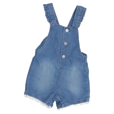 Salopette courte (Bleu) de Primark Cares Coton, Élasthane, Polyester