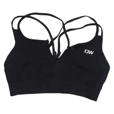 Sports bra (Black) from ICIW Elastane, Polyamide
