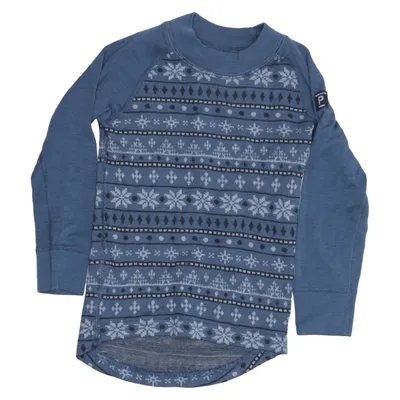 Julesweater (Blå) fra Polarn O. Pyret Merinould