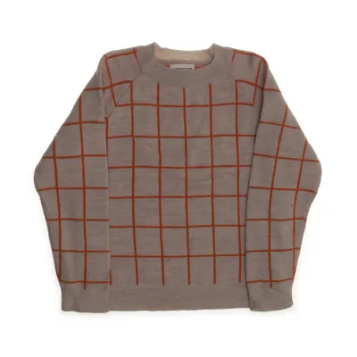 Tröja (Beige, Orange) från Voksi Merinoull