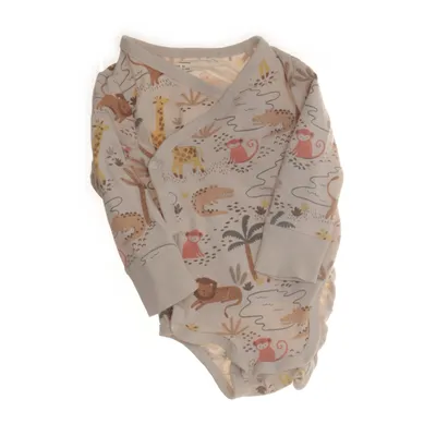 Body (Beige, Flerfärgad) från Lindex Newborn Bomull, Elastan