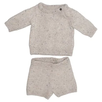 Set (Beige, Multicolored) from Premium Merino wool, Polyamide