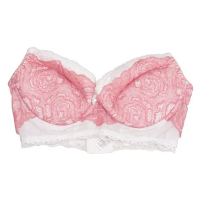Bustier (Rose, Blanc) de Gorteks Coton, Élasthane, Polyamide, Polyester