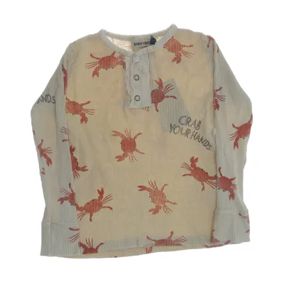 Henley T-shirt (Beige, Rød) fra Bobo Choses Økologisk bomuld