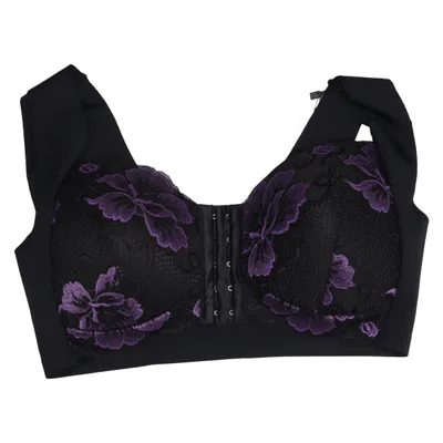 Bra (Black, Purple) Elastane, Polyamide