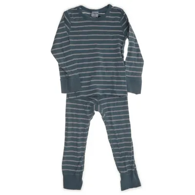 Pyjama (Groen, Wit) van Polarn O. Pyret Organisch katoen