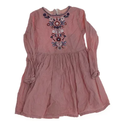 Dress (Pink, White) from Miniboden Cotton
