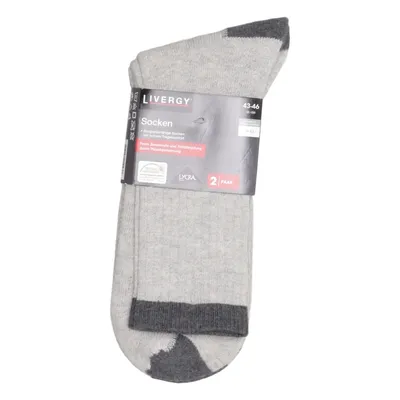 Socks (Gray) from Livergy Cotton, Elastane, Polyamide, Polyester