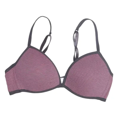 Bralette (Lila, Zwart) van Girlo Katoen, Elastaan, Polyester