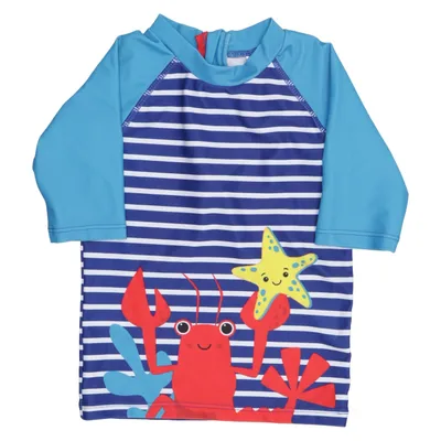 Badetrøje (Blå, Hvid, Flerfarvet) fra Pusblu Elastan, Polyester