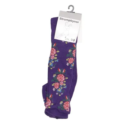 Collants polaires (Violet, Multicolore) de Strumpbyxor Coton, Élasthane, Nylon