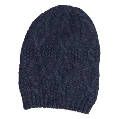 Beanie (Blauw) van Benetton Acryl, Alpacawol