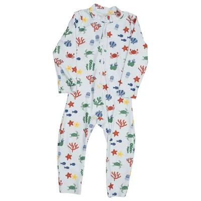 Rompertjes (Blauw, Meerkleurig) van Kuling Elastaan, Gerecycled polyester