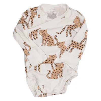 Romper (Beige, Bruin) van Lindex Baby Katoen, Elastaan